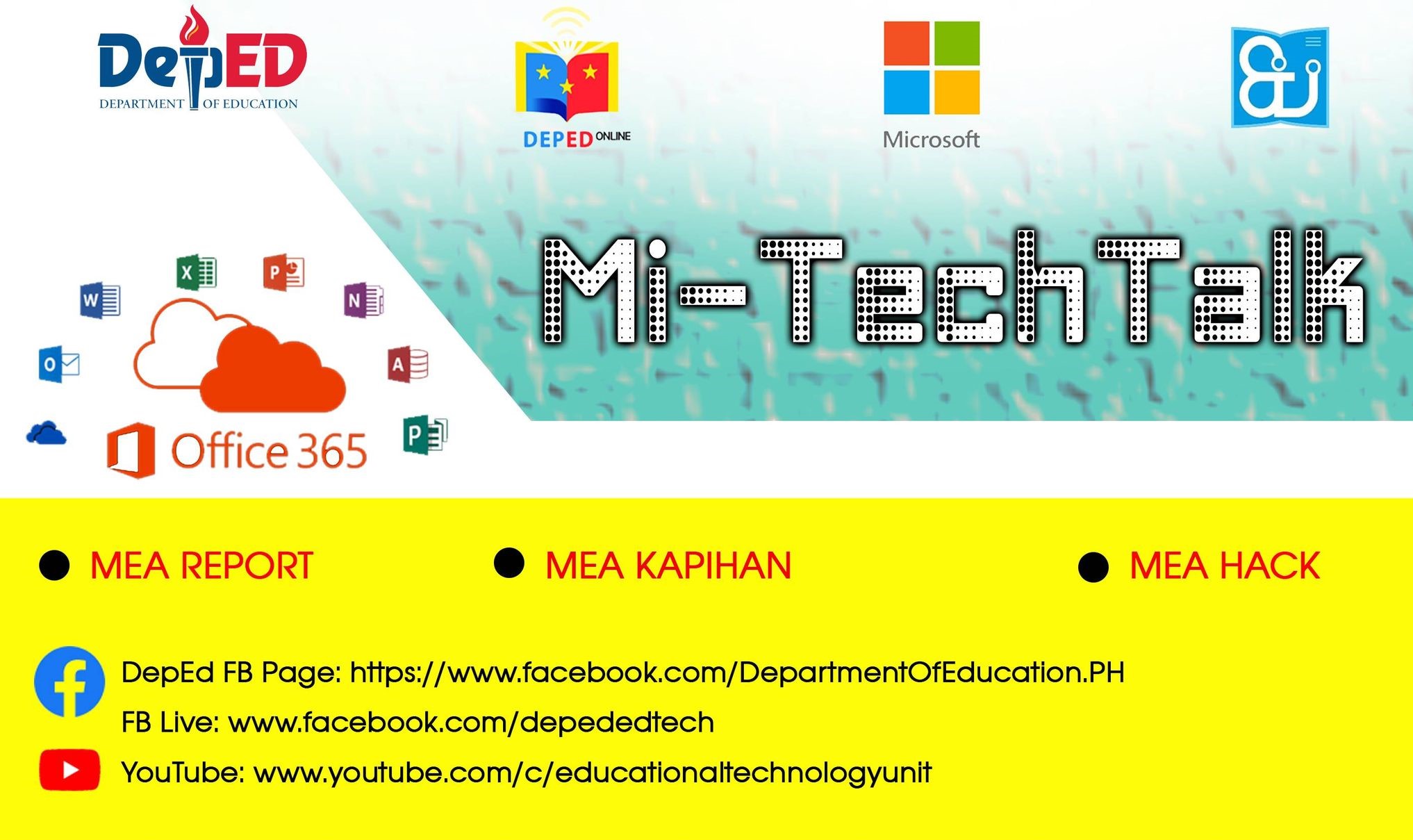 MI-TECHTALK WEBINAR/TRAINING SESSIONS ON MICROSOFT O365 TOOLS FOR TEACHERS AND STUDENTS