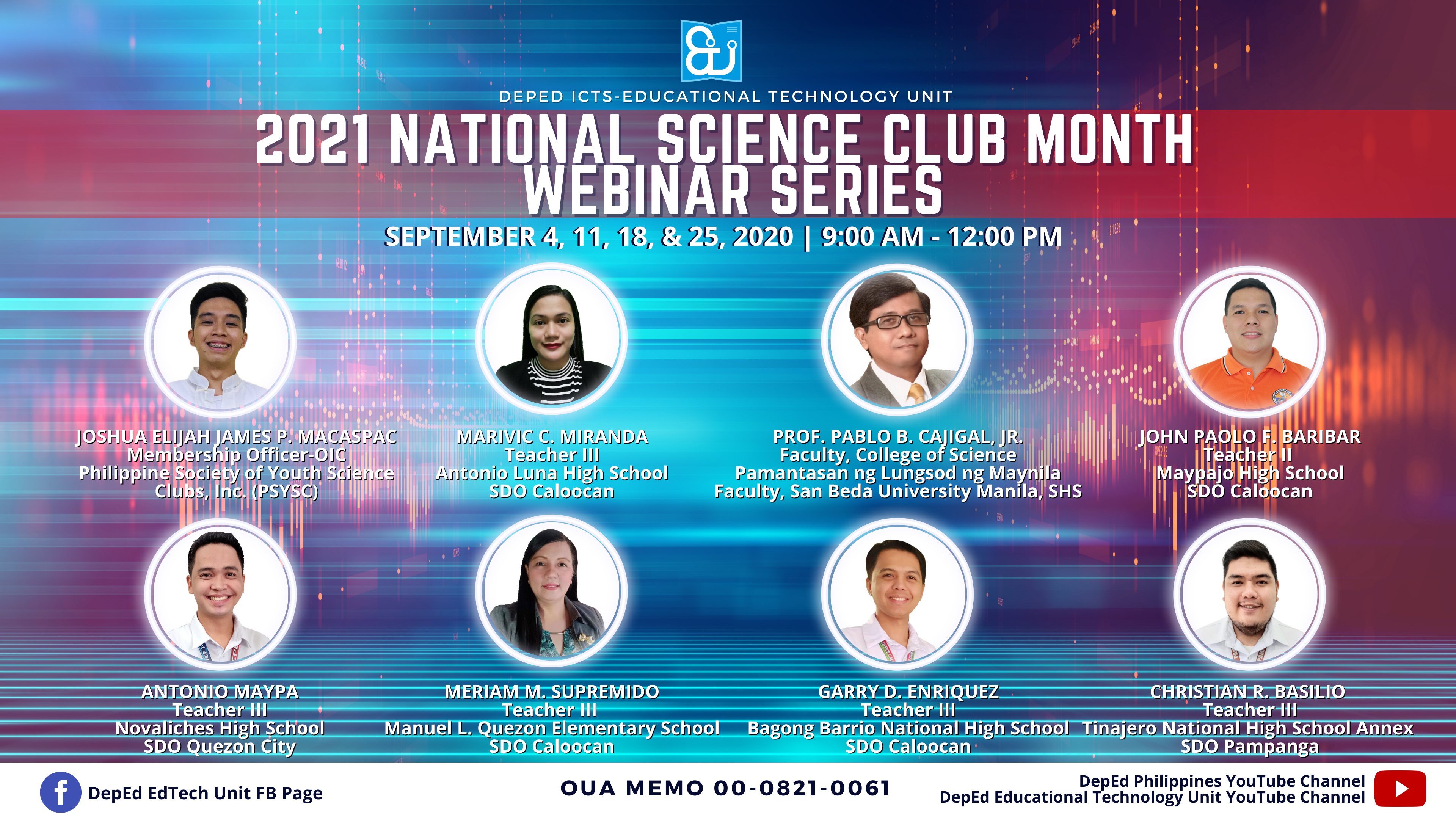 National Science Club Month Webinar Series 2021