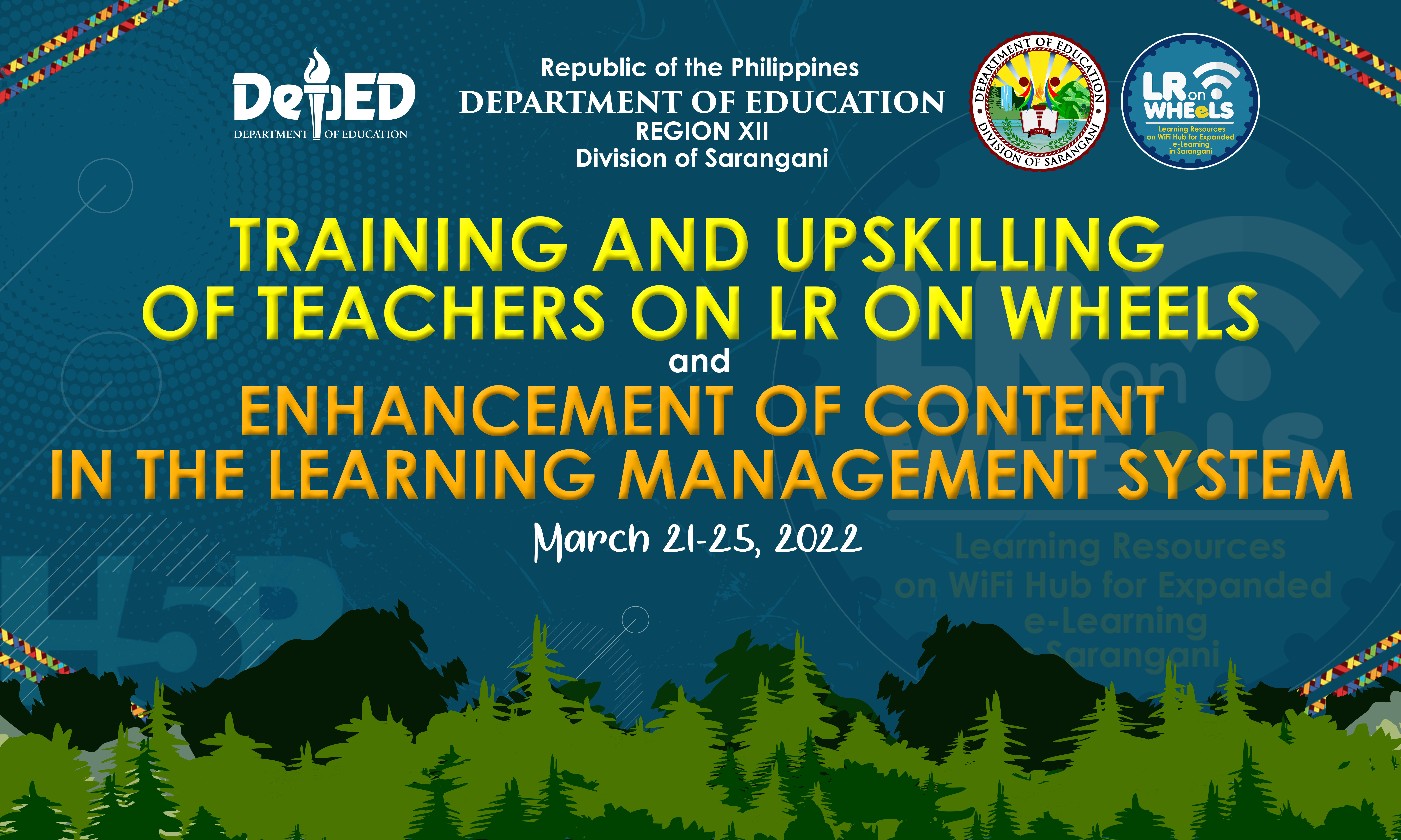 Training and Upskilling of Teachers on LR on Wheels